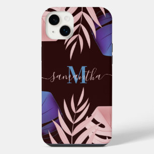 Funda Para iPhone 14 Plus Hojas tropicales Rosas
