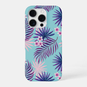 Funda Para iPhone 16 Pro Hojas tropicales y flores 2