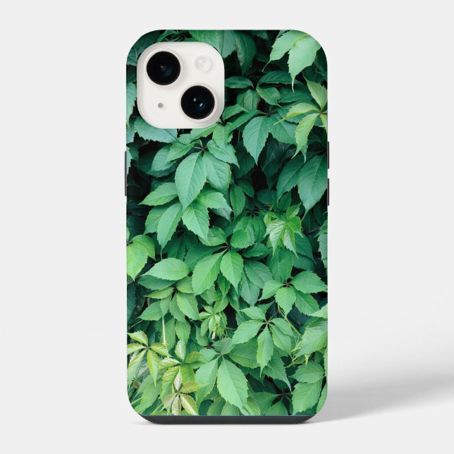 Funda Para iPhone Hojas verdes de uva (Reverso )