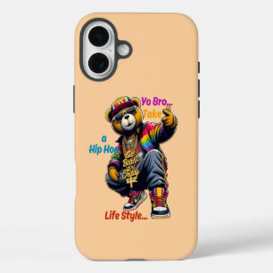 Funda Para iPhone 16 Plus “¡Hola Hermano!” Abraza el Estilo de Vida HipHop -