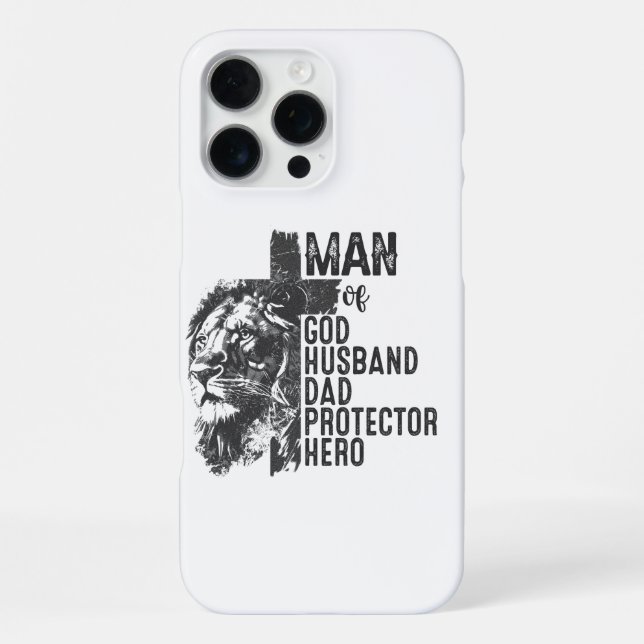 Funda Para iPhone Hombre de Dios (Reverso )