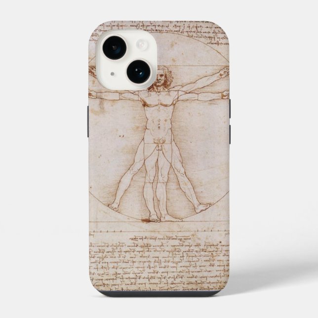Funda Para iPhone Hombre de Vitruvio (Reverso )
