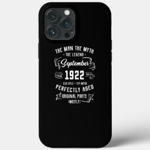 Funda Para iPhone 13 Pro Max Hombre hombre mito leyenda septiembre 1922 100º