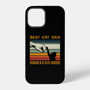 Funda Para iPhone 12 Hombre Mayor El Mejor Gato Papá Ever Bump Amante d