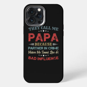 Funda Para iPhone 13 Pro Max Hombres Me Llaman Abuelo Compañero De Crimen