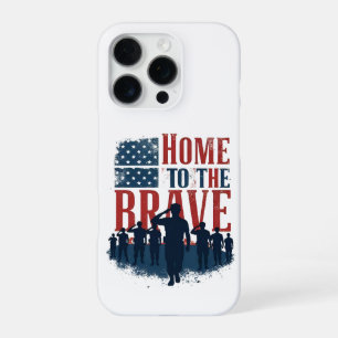 Funda Para iPhone 16 Pro Home of the Brave Salute Tee