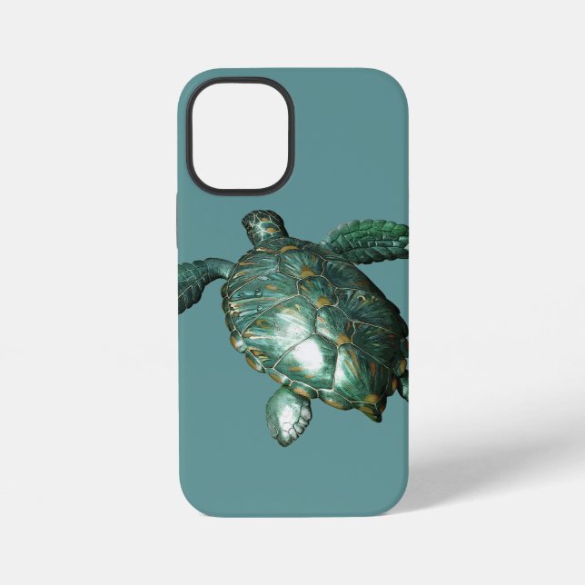 Funda Para iPhone Honu - Tortuga marina verde (Reverso )