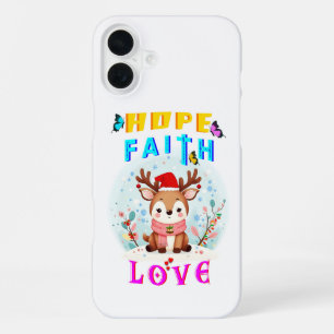 Funda Para iPhone 16 Plus Hope Faith Love