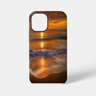 Funda Para iPhone 12 Mini Horizonte del Océano Dorado