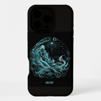 Funda Para iPhone 16 Pro Max Horóscopo Zodiaco Aquarius