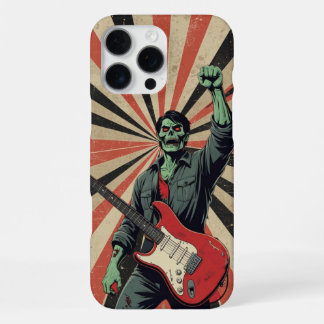 Funda Para iPhone 16 Pro Max Horror Zombie Rock Guitarist Soviet Art Music Fan