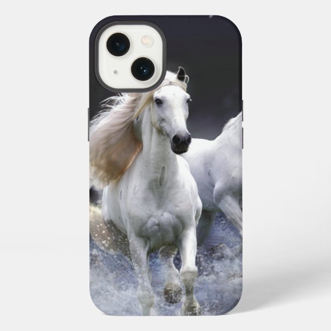 Funda Para iPhone Horses running  throw pillow (Reverso )