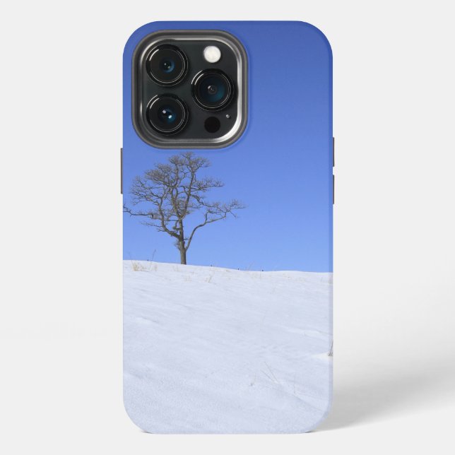 Funda Para iPhone Huellas en la nieve (Reverso )