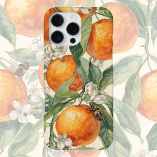 Funda Para iPhone 16 Pro Max Huerto de Naranjos – Frutas Cítricas Dibujadas a M