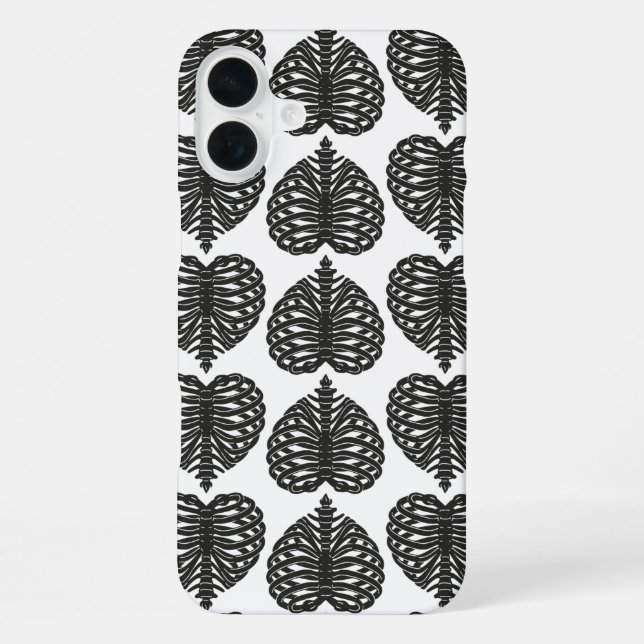 Funda Para iPhone Huesos del corazón (Reverso )
