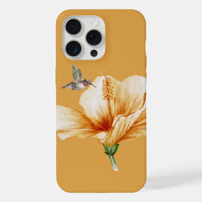 Funda Para iPhone Hummingbird e Hibiscus (Reverso )