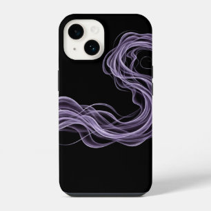 Funda Para iPhone 14 Humo abstracto púrpura - Arte Pared etéreo