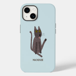 Funda Para iPhone 14 Humor de gato divertido personalizado