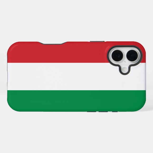 Funda Para iPhone Hungary Flag (Reverso Horizontal)