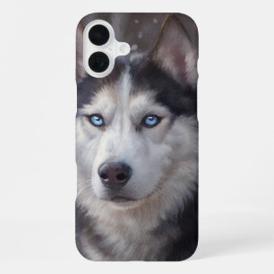 Funda Para iPhone 16 Plus Husky siberiano