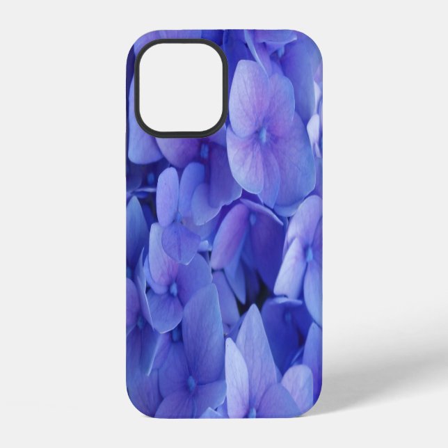 Funda Para iPhone Hydrangea azul (Reverso )