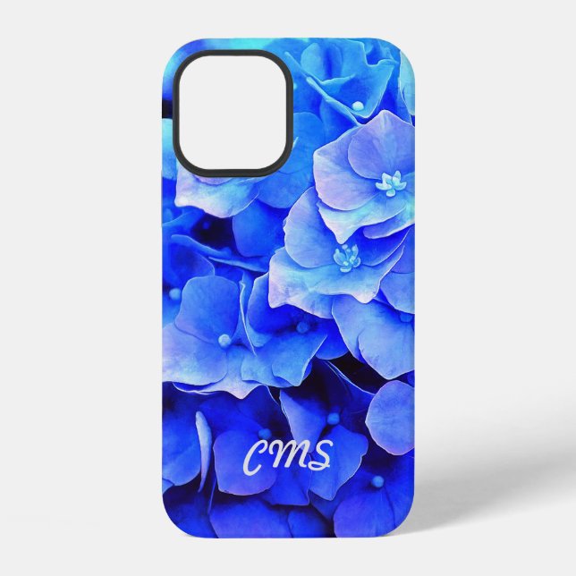 Funda Para iPhone Hydrangea Blues Personalizados (Reverso )