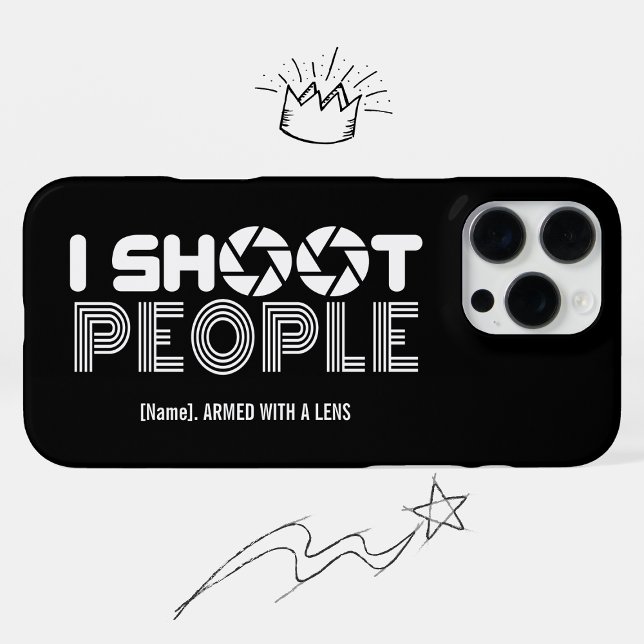 Funda Para iPhone I shoot people funny photographer lover quote (Subido por el creador)