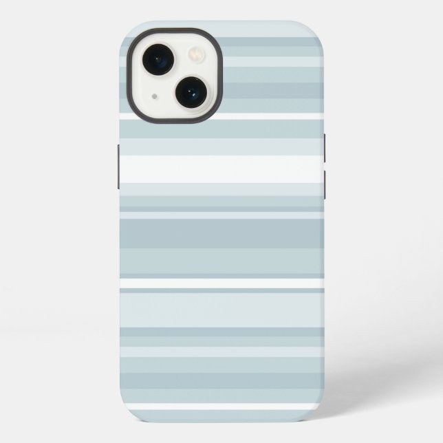 Funda Para iPhone Ice blue stripes Case-Mate iPhone case (Reverso )