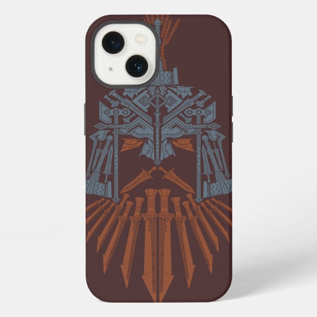 Funda Para iPhone Icono de casco de armas enanas (Reverso )