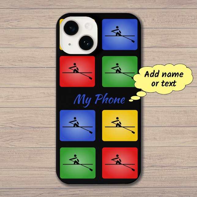 Funda Para iPhone Iconos coloridos personalizados (Example: 'Slim Fit' style case for the iPhone 14)