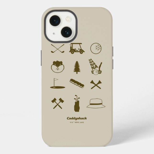 Funda Para iPhone Iconos de Caddyshack (Reverso )