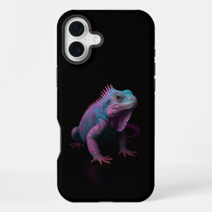 Funda Para iPhone 16 Plus Iguana Rosa Black 4 Luxe iPhone 16 Plus