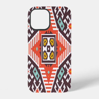 Funda Para iPhone 12 Ikat Aztec: Textura de rayas étnicas