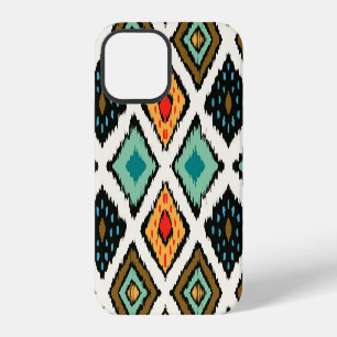 Funda Para iPhone 12 Ikat geométrico, textura tribal folclórica.