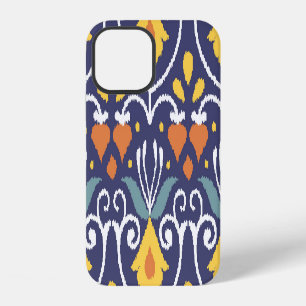 Funda Para iPhone 12 Ikat Hecho a Mano: Tela Étnica Boho