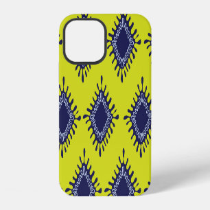 Funda Para iPhone 12 Ikat Tribal: Patrón moderno elegante.