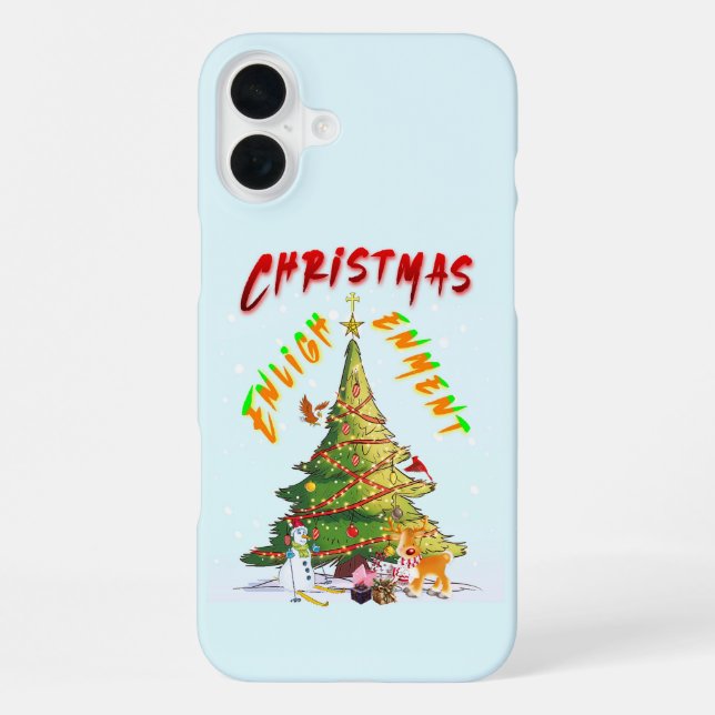 Funda Para iPhone Iluminación de Navidad (Reverso )