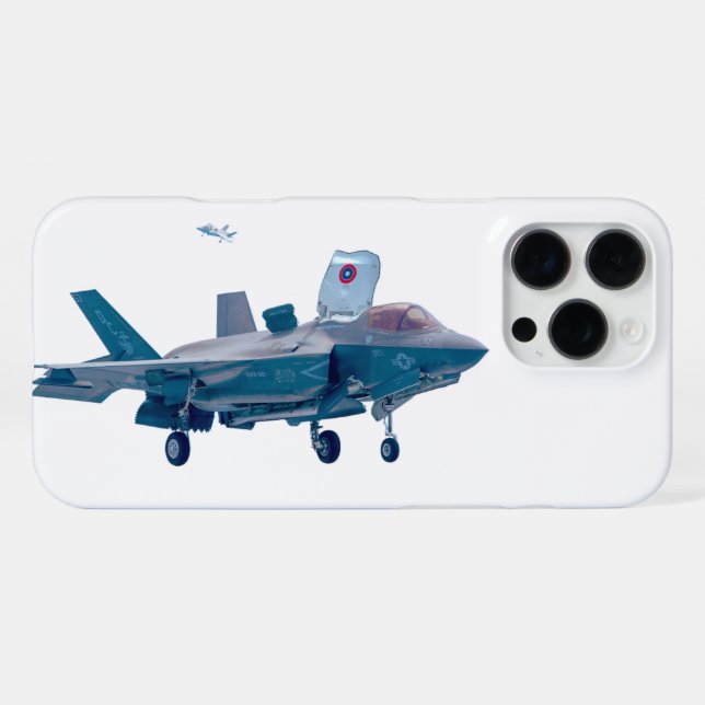 FUNDA PARA iPhone ILUMINACIÓN F-35B II (Reverso Horizontal)
