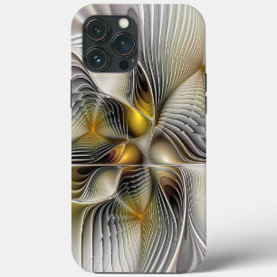 Funda Para iPhone 13 Pro Max Ilusión óptica abstracta fractal 3D con profundida