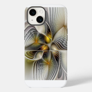 Funda Para iPhone 14 Ilusión óptica abstracta fractal 3D con profundida