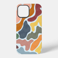 Ilustración abstracta moderna en tonos terrosos.