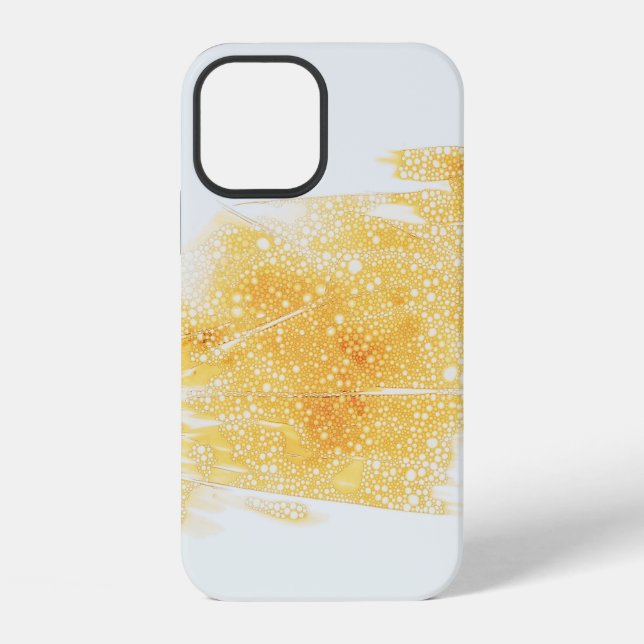 Funda Para iPhone Ilustración amarilla y blanca (Reverso )