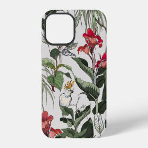 Funda Para iPhone 12 Ilustración botánica dibujada a mano con patrón co