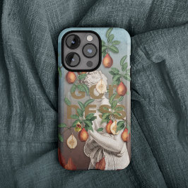 Funda Para iPhone 14 Pro Max Ilustracion botánico Collage Goddess Venus