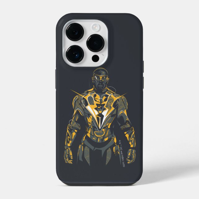 Funda Para iPhone Ilustración de Black Lightning (Reverso )