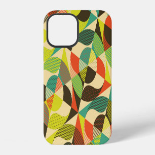 Funda Para iPhone 12 Ilustracion de diseño de cosecha geométrica colori