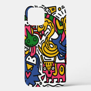 Funda Para iPhone 12 Ilustracion de Doodle de la cosecha de mano, perso