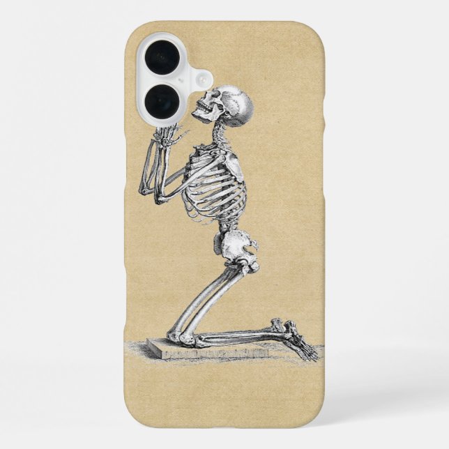 Funda Para iPhone Ilustración de esqueleto anatómico (Reverso )