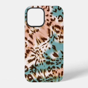 Funda Para iPhone 12 Ilustración de estampado de leopardo, estampado de
