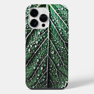 Funda Para iPhone 14 Pro Max Ilustración de hoja macro